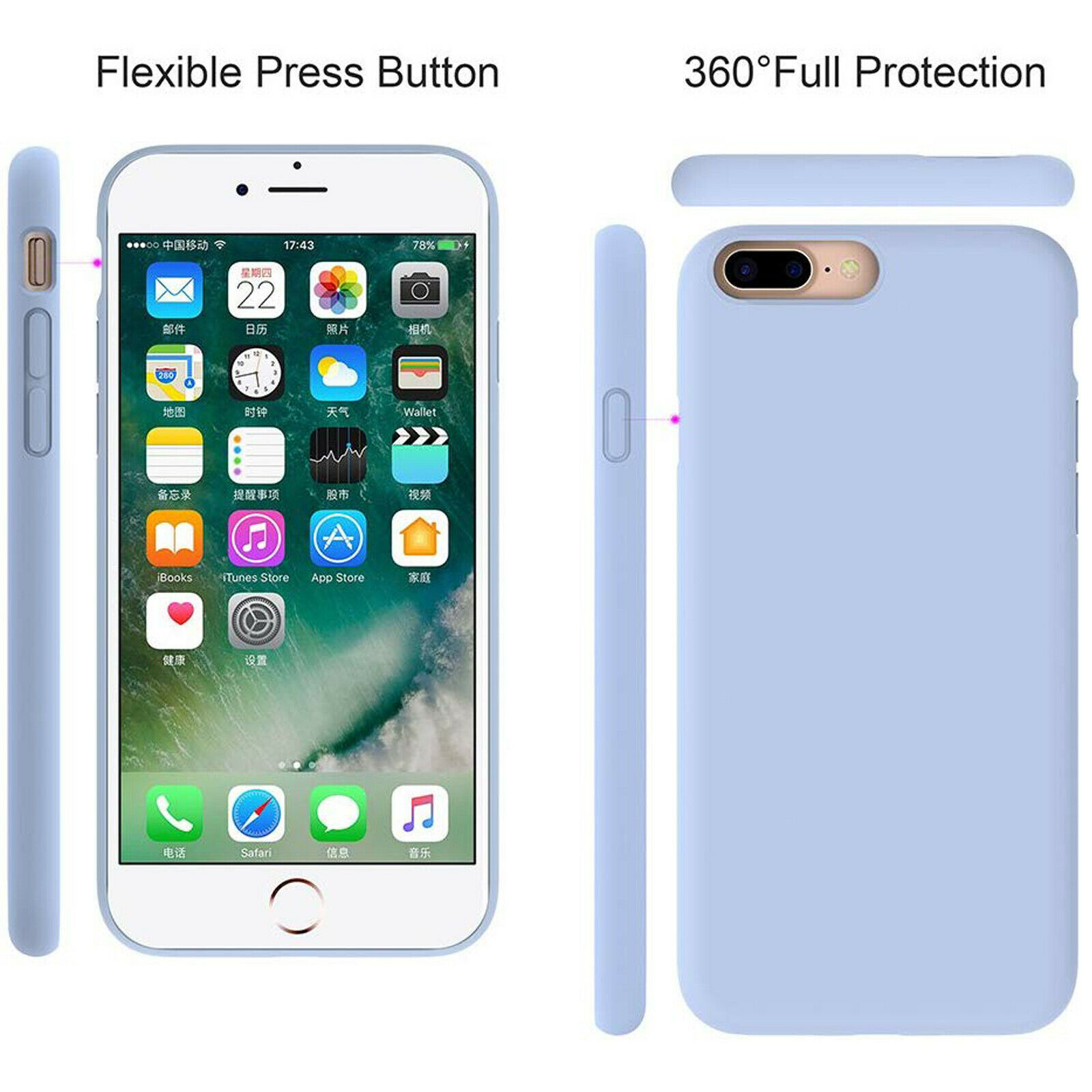 For Silicone Case 12 11 Pro X XR XS MAX 8 7 6 Liquid Rubber Cover--pink Orange — image 6