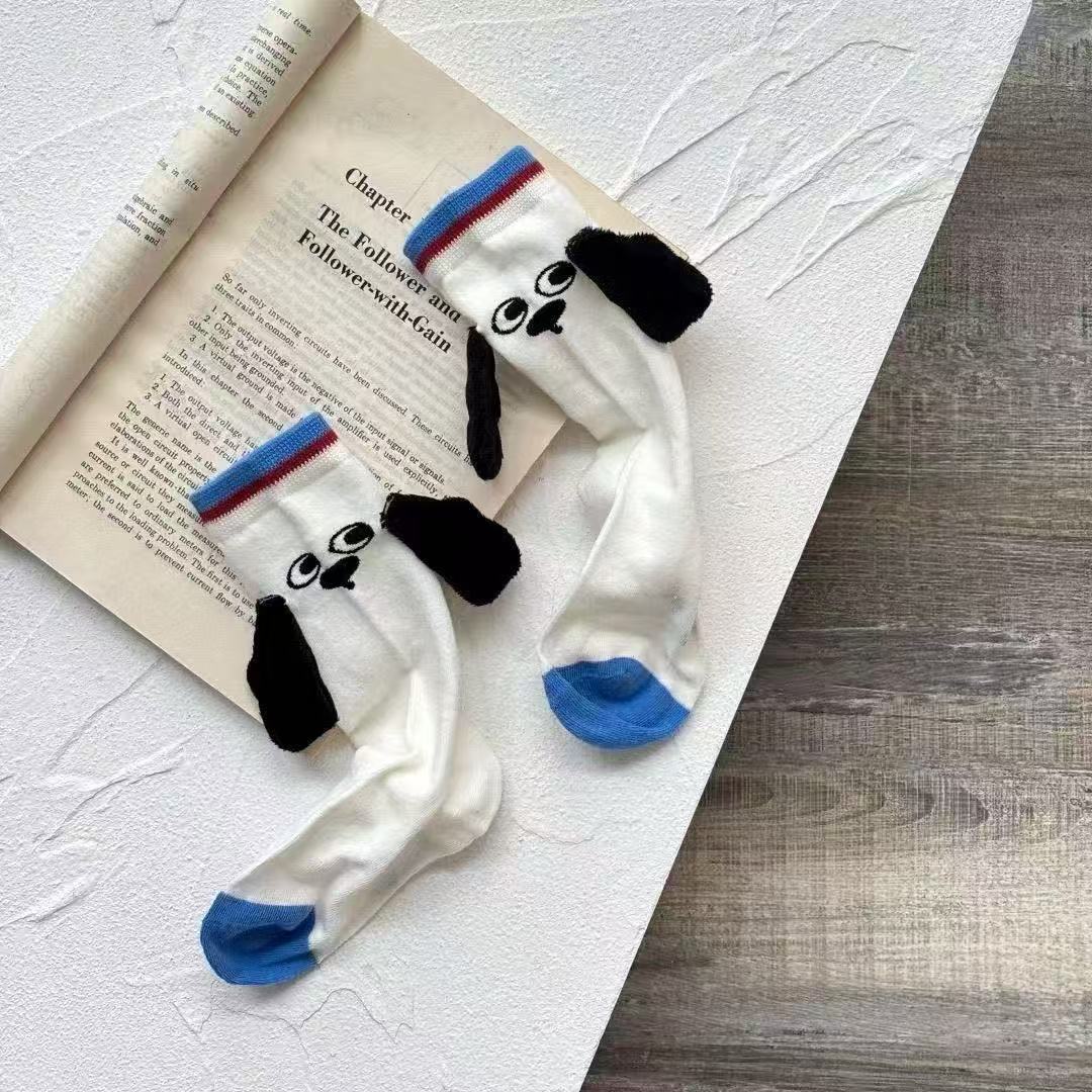 3D Animal Crew Socks For Kids, Cute Puppy & Elephant Plush Socks, Cartoon Novelty Socks For Toddlers