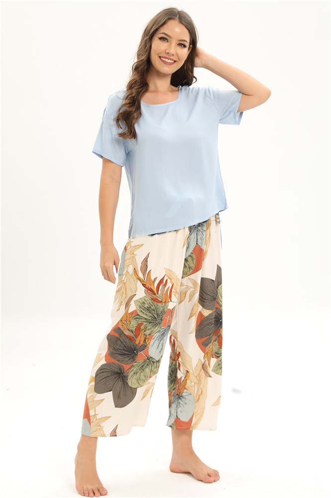 Title 4, Damen Pyjama Set aus Baumwolle, Homewear Anzug ...