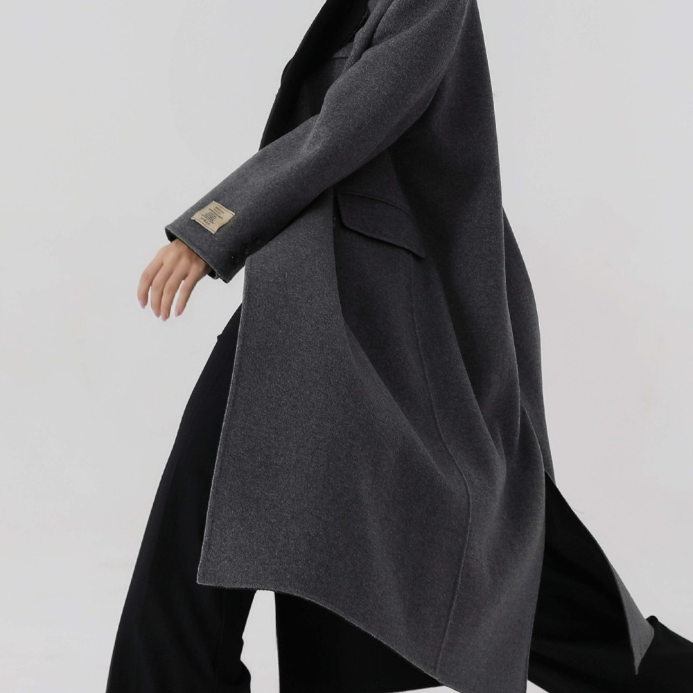 Women's Loose Extended Gun Lapel Coat