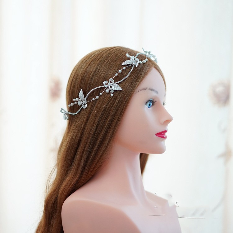 Korean Style Bridal Wreath With Long Hair