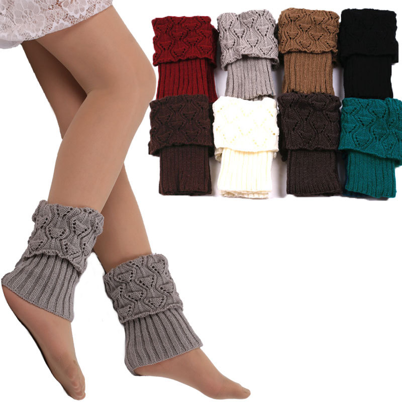 Title 5, Hollow leg boot cover woolen leg cover warm dec...