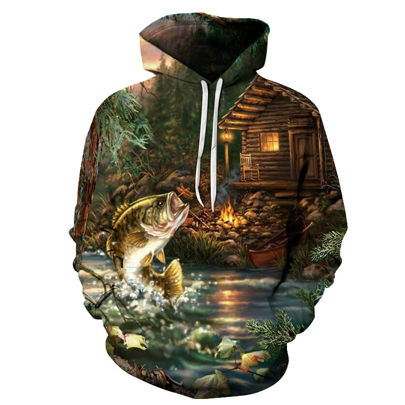 Title 7, Sudadera con capucha con impresión digital 3D