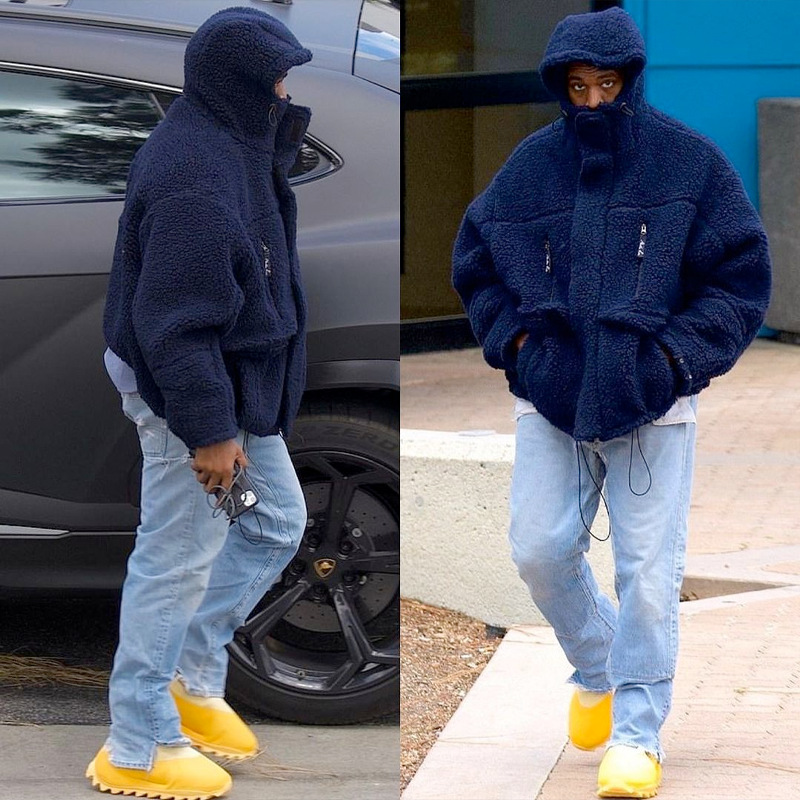 Loose Trend Solid Color Men's And Women's Zip Hooded Jacket