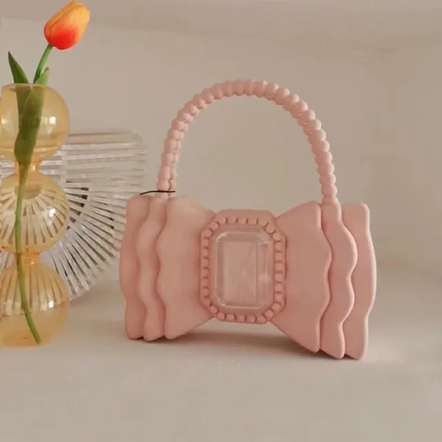 All match Bow Princess Style Jelly Sweet Tote Bag Pink - Shop at LoveMi