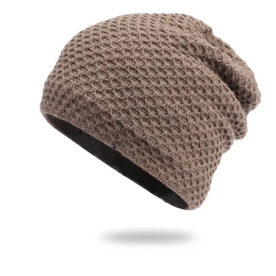 Women's Fleece Cloth Label Letter Beanie