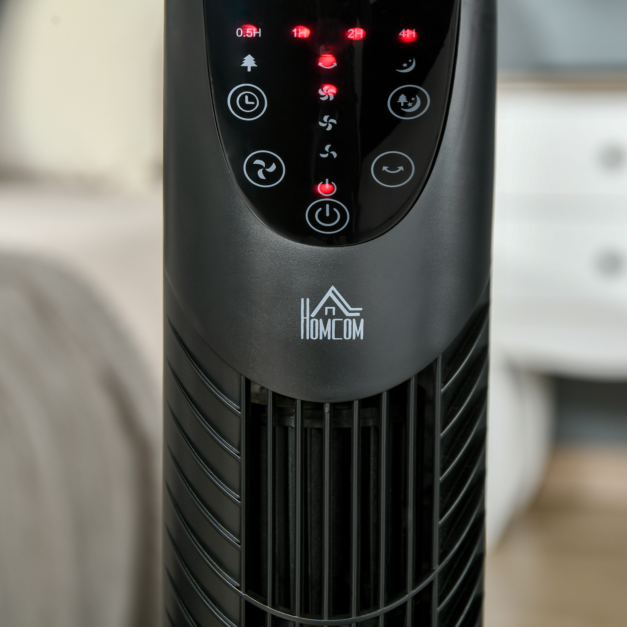 31 Oscillating Tower Fan With Remote Control, 7.5H Timer, 3 Speed 3 Modes, Electric Floor Standing Cooling Fan For Home Bedroom Office, BlackThis Product Is Prohibited From Sale On Amazon