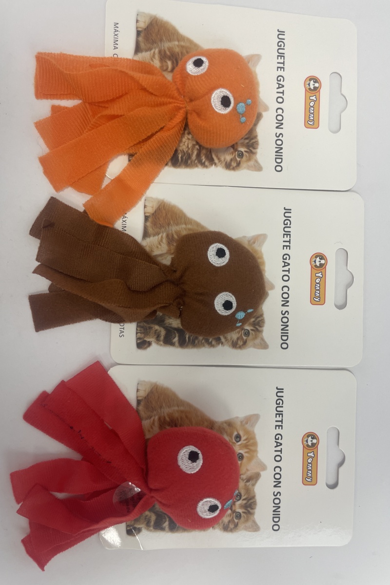 Cat Toy Vocal Octopus Orange - Shop at LoveMi