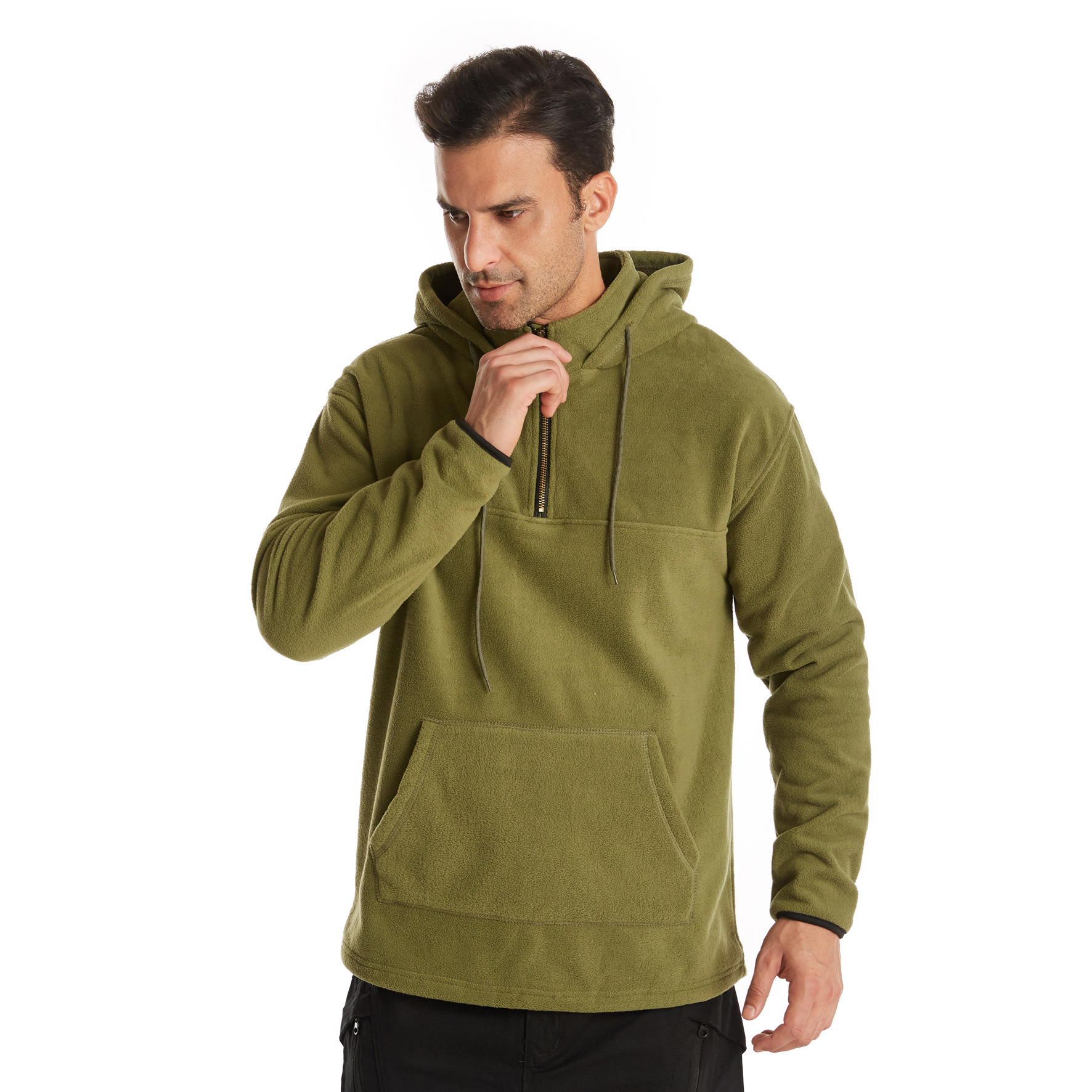 Title 7, Mode dubbelzijdige fleece herensweater