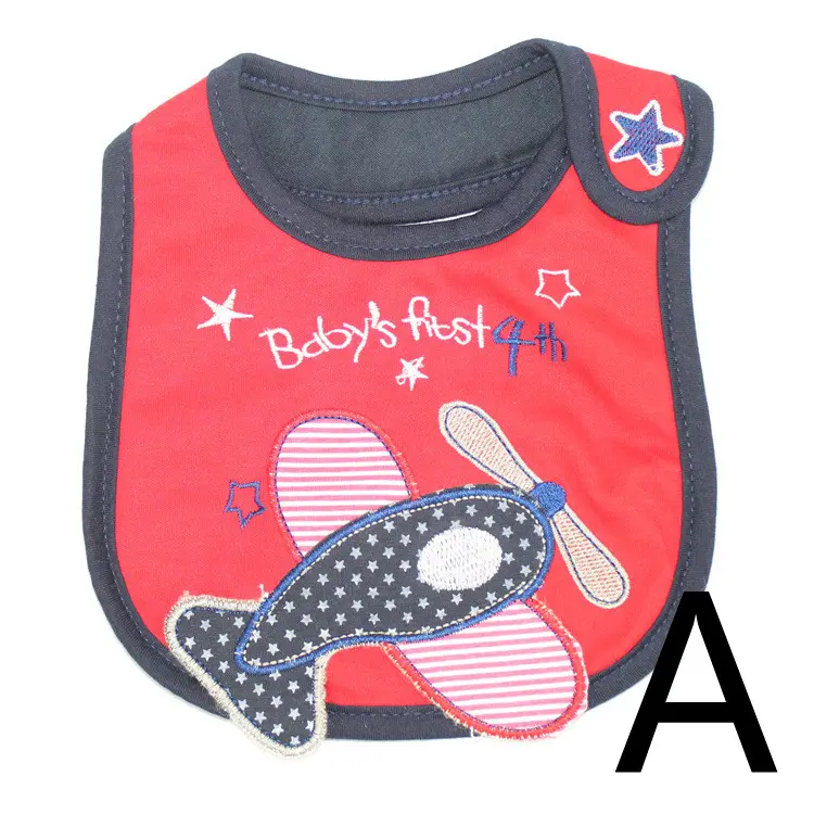 Infant Bib Children's Cotton Three-layer Waterproof Bib Baby Bib