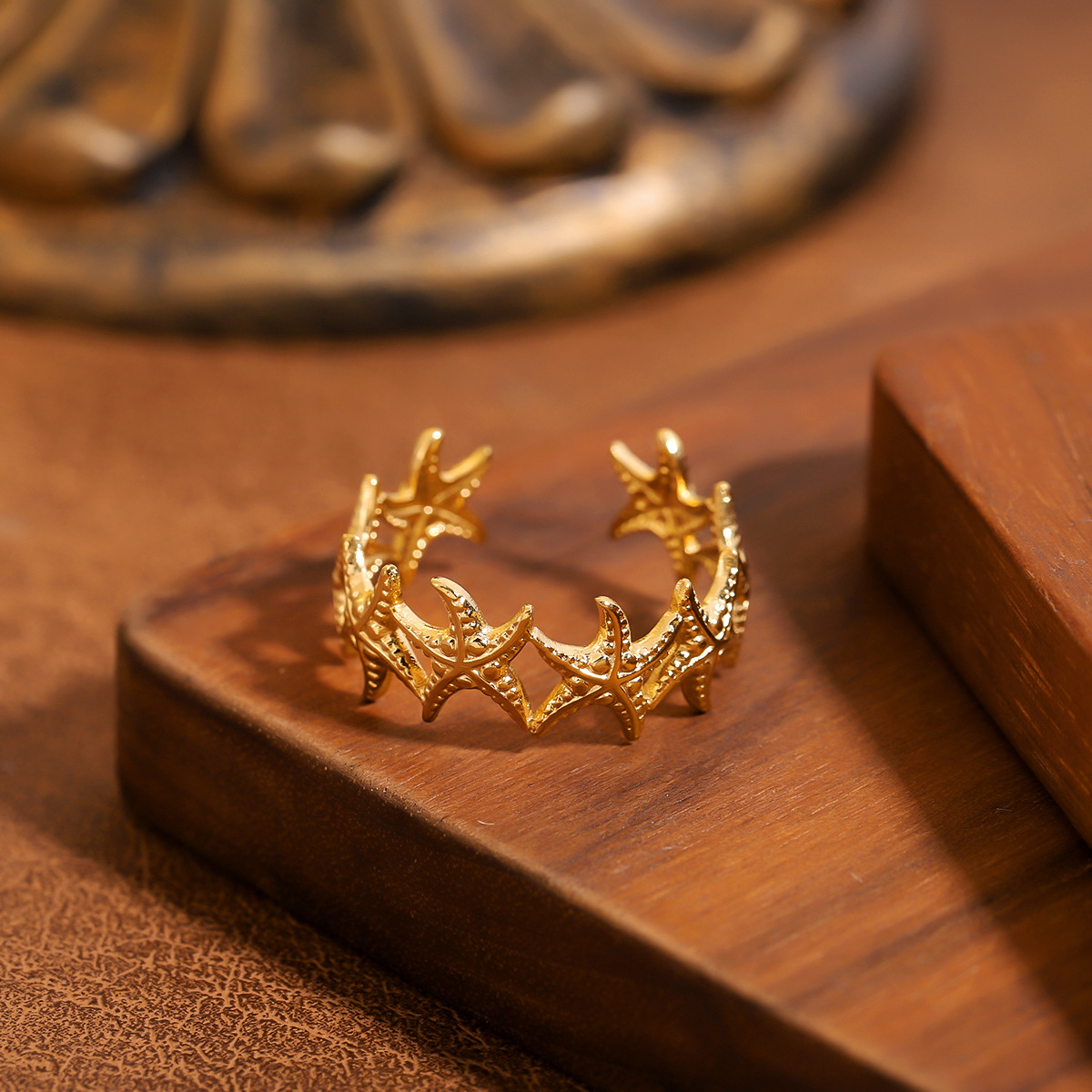 Style Ocean Inspired Ring For Women, Personality Vacation Style, Fashion Seahorse Stainless... thumbnail 7