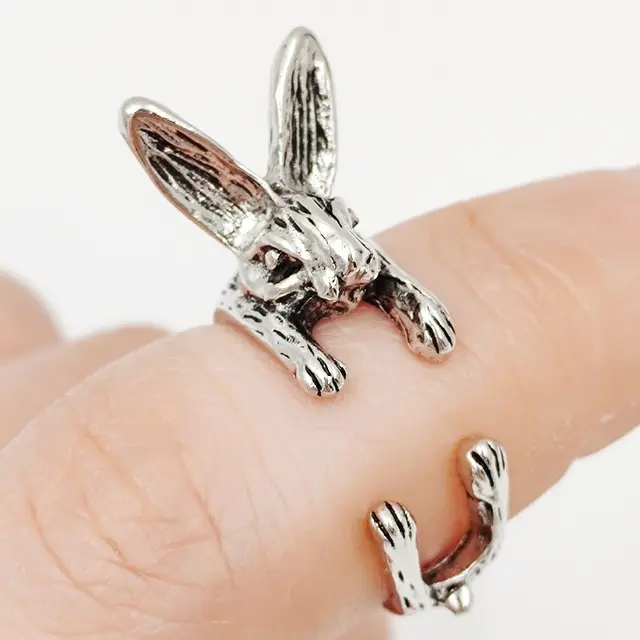 Vintage Punk Snake Dragon Animal Ring