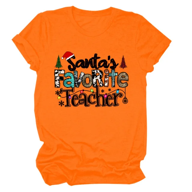 European And American Christmas Vintage Short Sleeve Orange Black Color - Shop at LoveMi