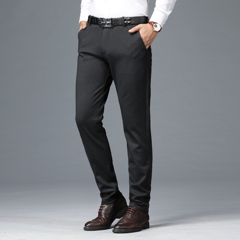 Title 5, Herren Casual Pants Stretch Middle-aged Busines...