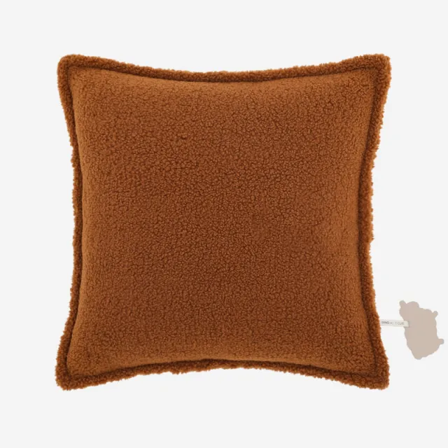 Lamb Plush Pillows For Autumn And Winter Living Room Cushions Caramel - Shop at LoveMi