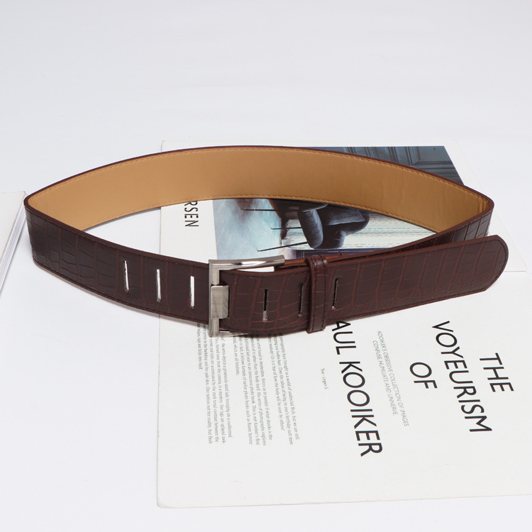 Title 5, Leather Pin Buckle Imitation Leather PU Belt