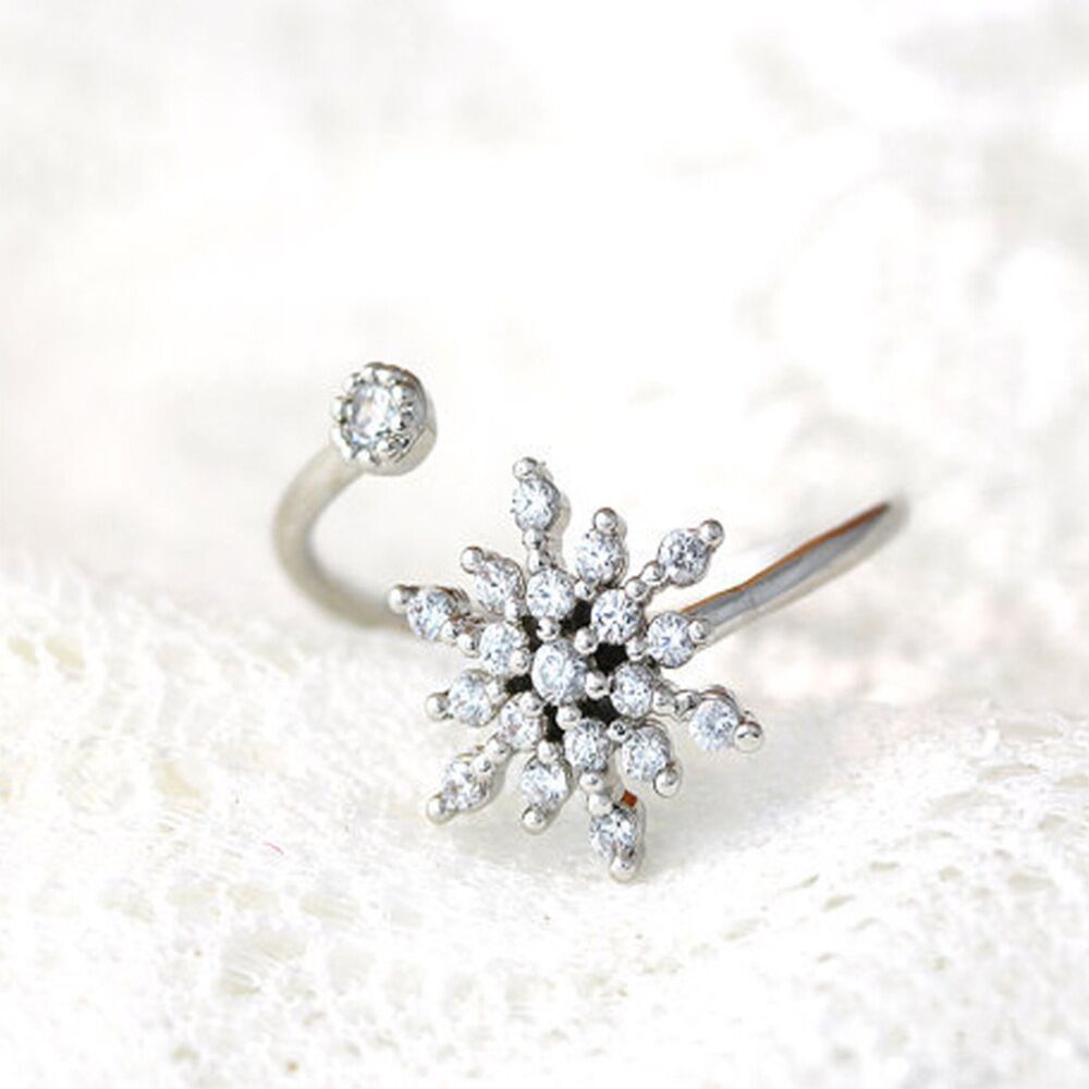 Title 1, Turning Snowflake Rotatable Ring Simple