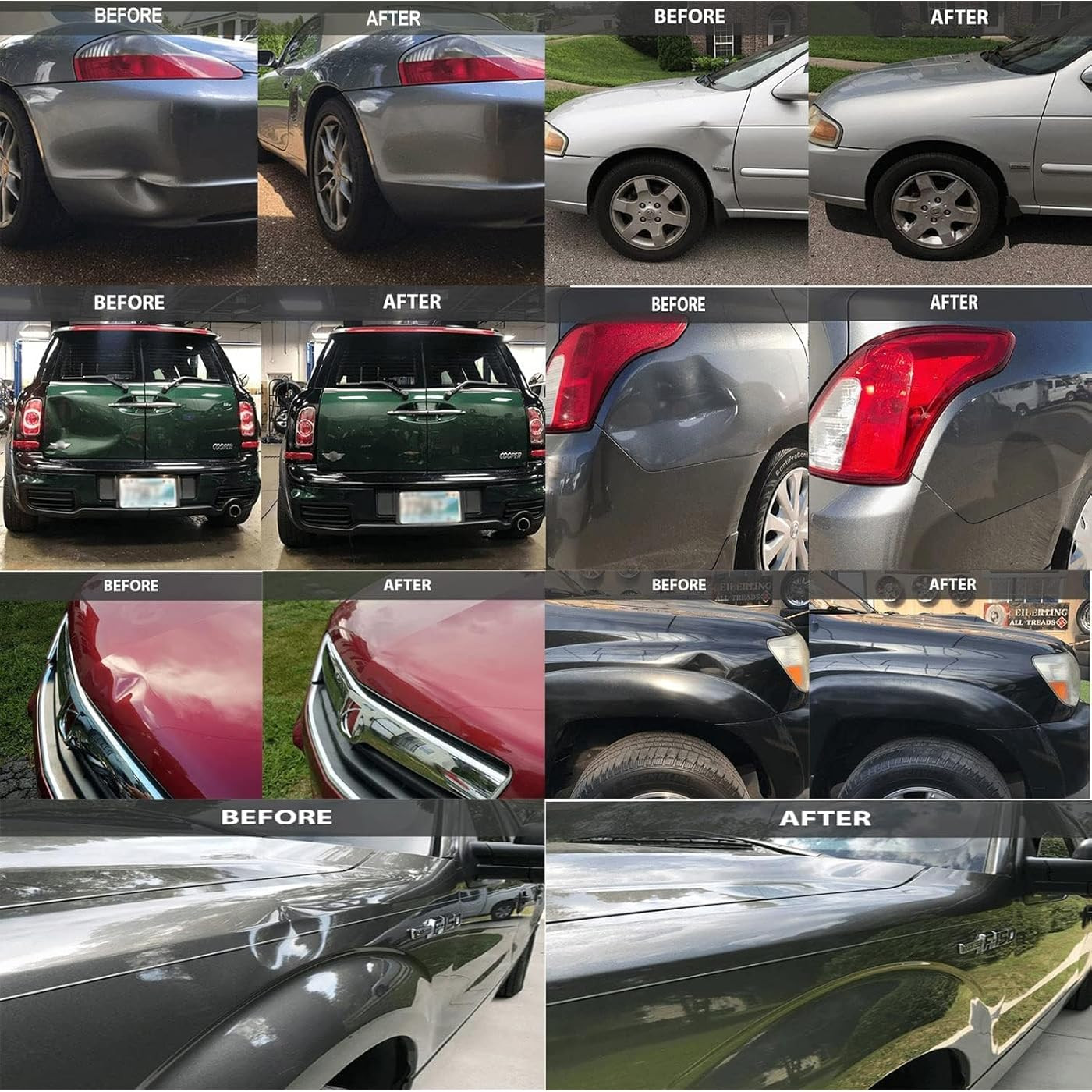 PDR Tools Car Paintless Kit Dent Puller Lifter Repair Removal Hail Tabs Glue Gun