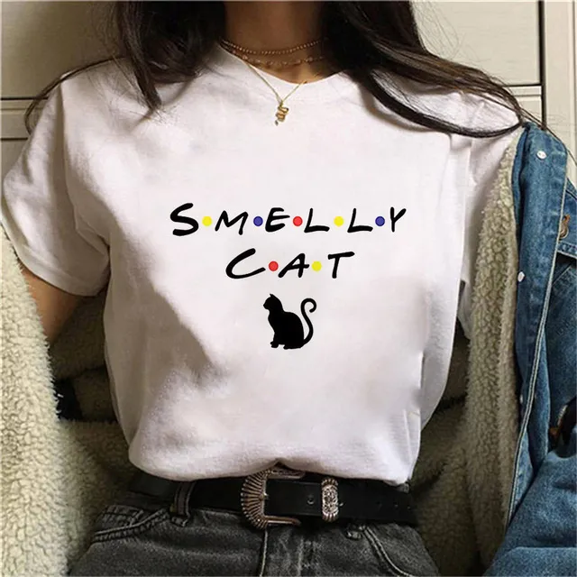 Women's T shirt Short sleeved Simple Letter Printing 3Color - Shop at LoveMi