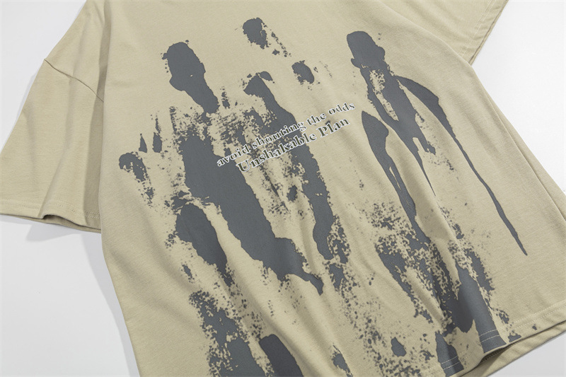 Title 8, Camiseta masculina com estampa abstrata de graf...