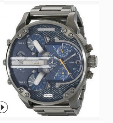 Men’s Oversized Quartz Watch – 50mm Big Dial Trend Design, Stainless Steel Band - Picture 3 of 7