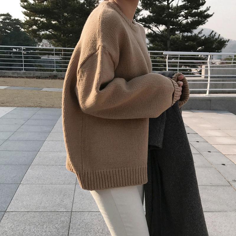 Title 1, Pullover sweater on autumn and winter round neck