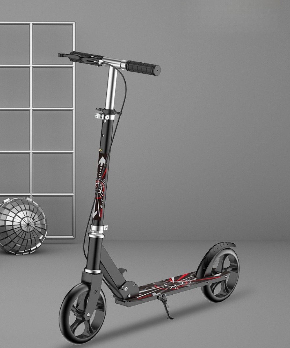 New Kids Scooter 2-Wheel Adjustable Height With Handbrake For 6-12 Years