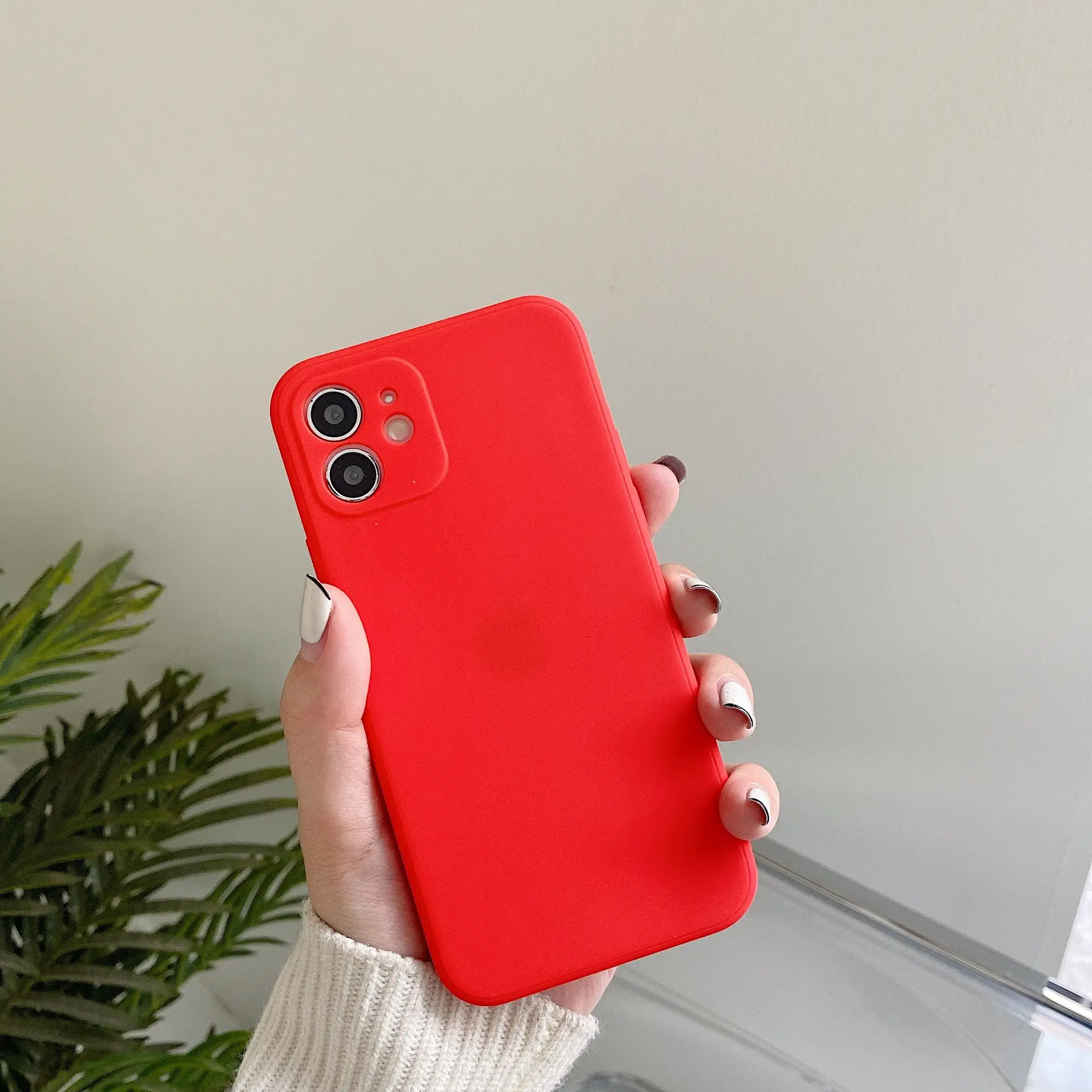 Fashion Simple Solid Color Phone Case Protection Cover