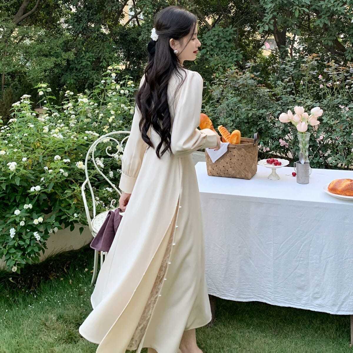 Women's Dress With Royal Sister's Temperament And Waist