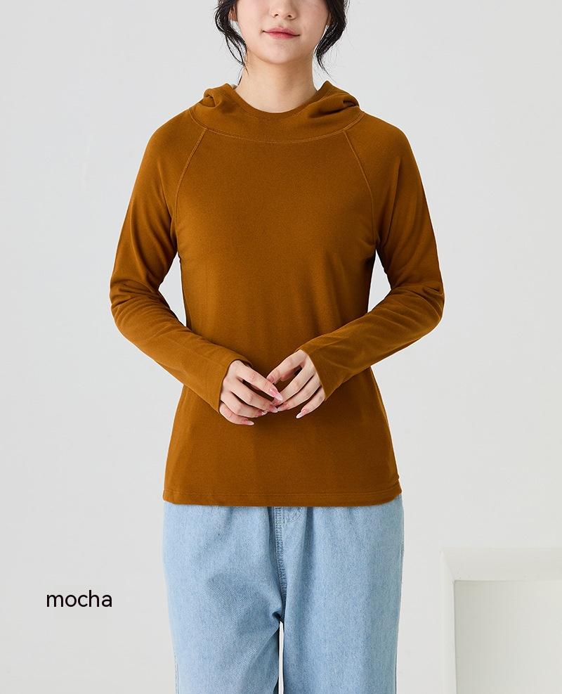 Warm Ginger Dralon Ladies Hoodie Can Be Worn Outside