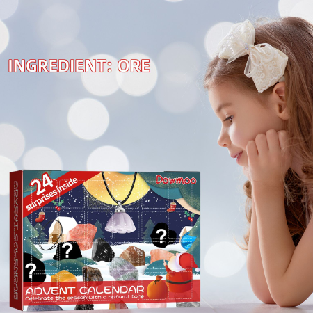 Kids Gemstone Advent Calendar – 24 Mineral Surprises