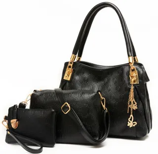 Women's Fashion One Shoulder Crossbody Handbag - Black