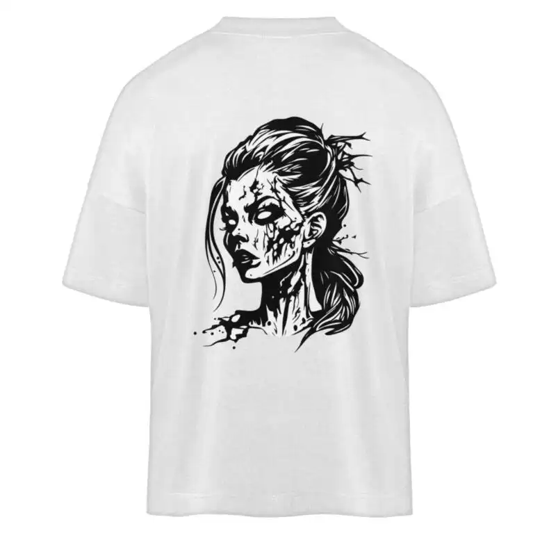 Organic Female Head Print Shirt Universal T-shirt