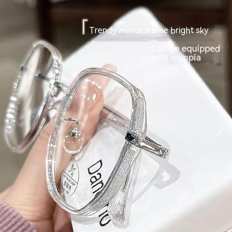 Transparent Glasses Myopia Slimming Glasses Frame Light Polygon Frame - Image 12