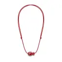Colorful Fish Pendant Necklace, Adjustable Wax Cord Chain, Cute Polka Dot Fish Charm, Minimalist Boho Style Statement Jewelry For Women view 5