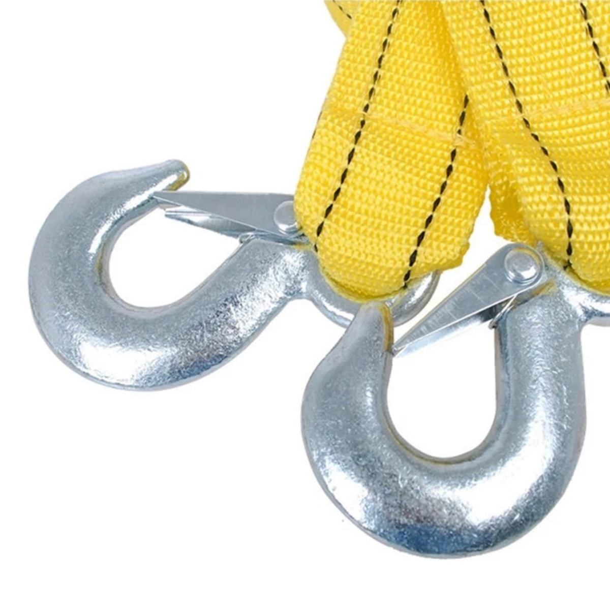 4M Heavy Duty 3 Ton Car Tow Cable Towing Pull-Rope Strap Hooks Van Road Recovery — image 4