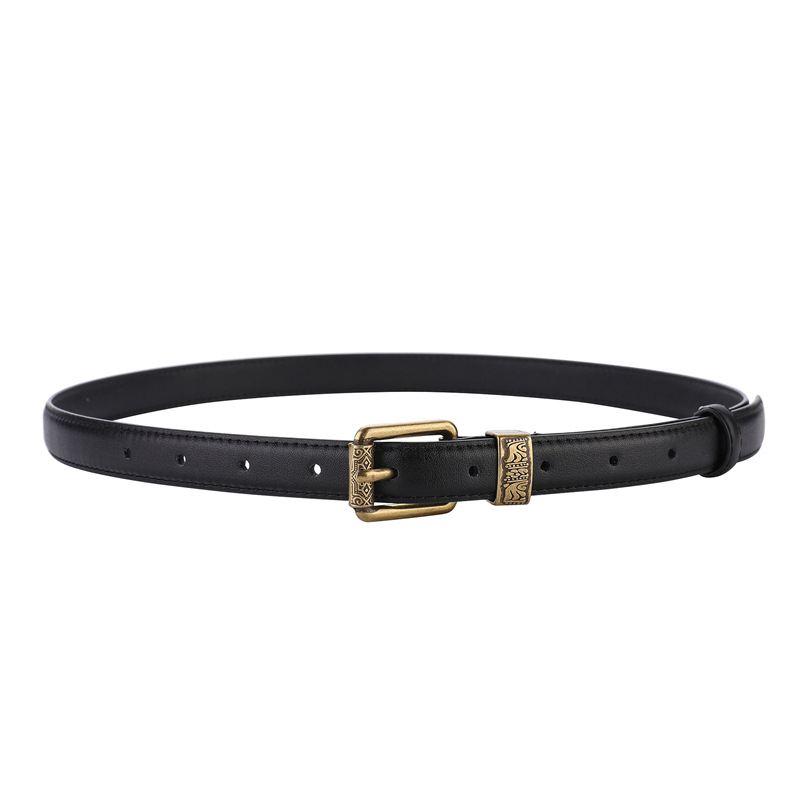 Women's Jeans Fashion Versatile Belt Black - Shop at LoveMi