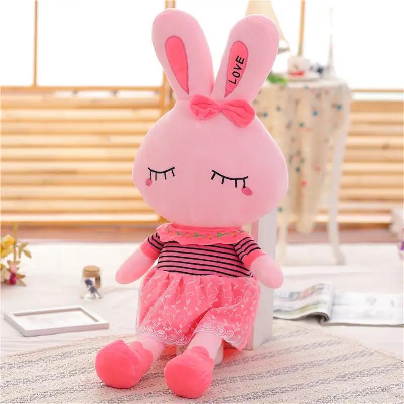 Cute Bed Girl Plush Toy Bunny Gift