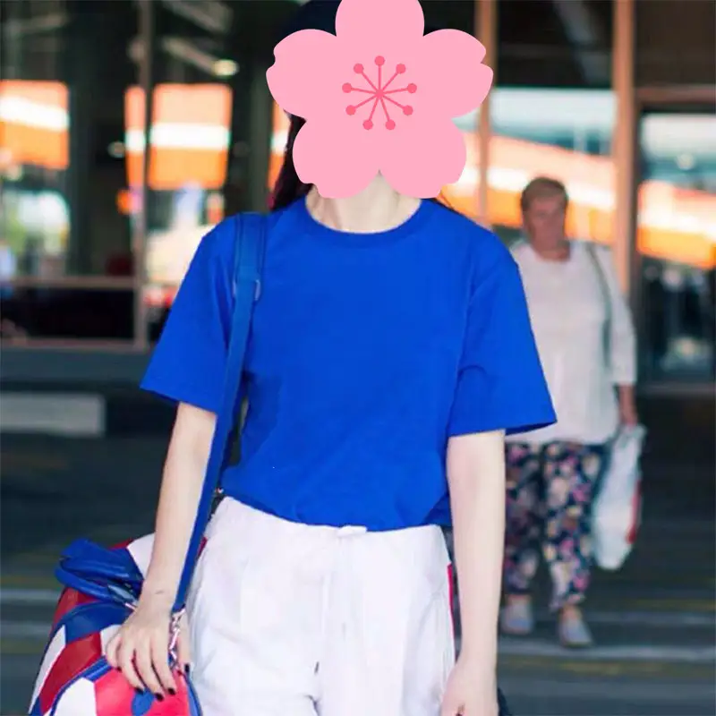 Women's Fashion Loose Round Neck Solid Color Short Sleeves