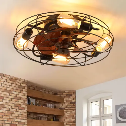 Lantern Style 20 Inch Farmhouse Low Profile