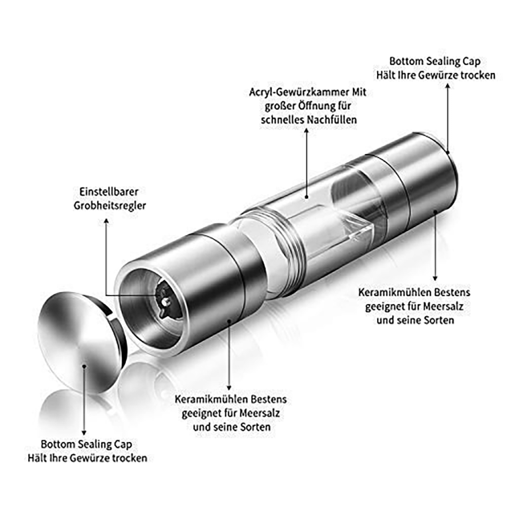 Title 1, Stainless steel grinder