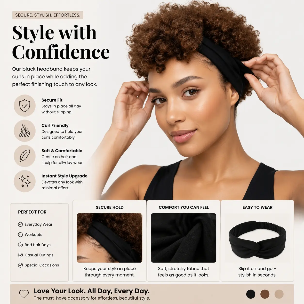 Human Hair, Brown Short Curly Wig, No Glue Required, Fluffyand Curly, Specially Designed For Black Women, Ultra-comfortable Ice Silk Texture, Highly Elastic.