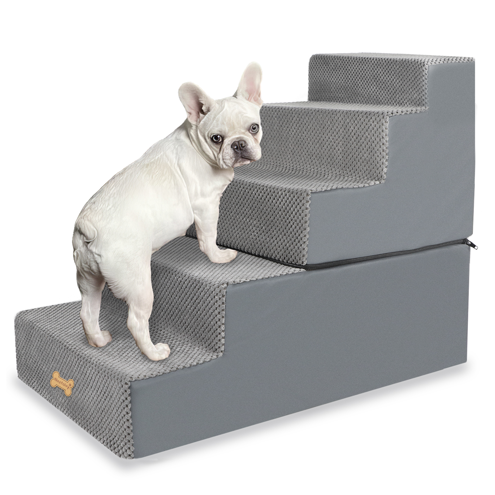 Dog Stairs, Anti Slip Pet For Dogs And Cats, Ramp With High-density Foam — image 3