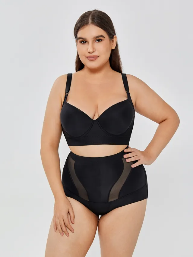 Womens' Tummy Control High Waist Trainer Body Shaper Black - Shop at LoveMi