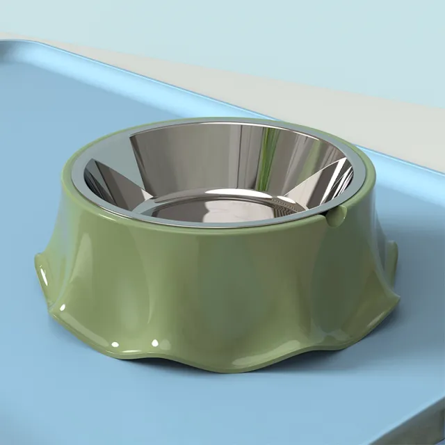 Pet Cat Dog Bowl For Food And Water, Stainless Steel Pet Feeding Bowl, Cat Bowls Non Slip Stainless Steel Small Cat Food Bowls Durable Non Skid Ins... Green - Shop at LoveMi