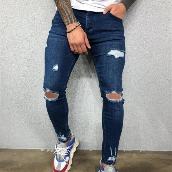 Title 4, Mens Ripped Stretch Skinny Leg Fashion Jeans f...