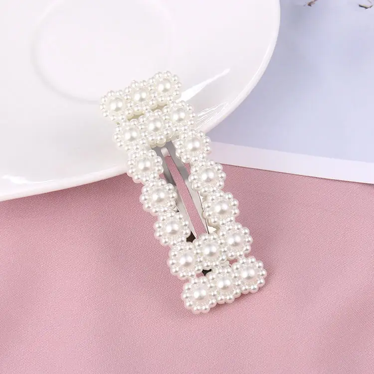 Pearl Hairpin Bangs Hair Jewelry Trend Lady
