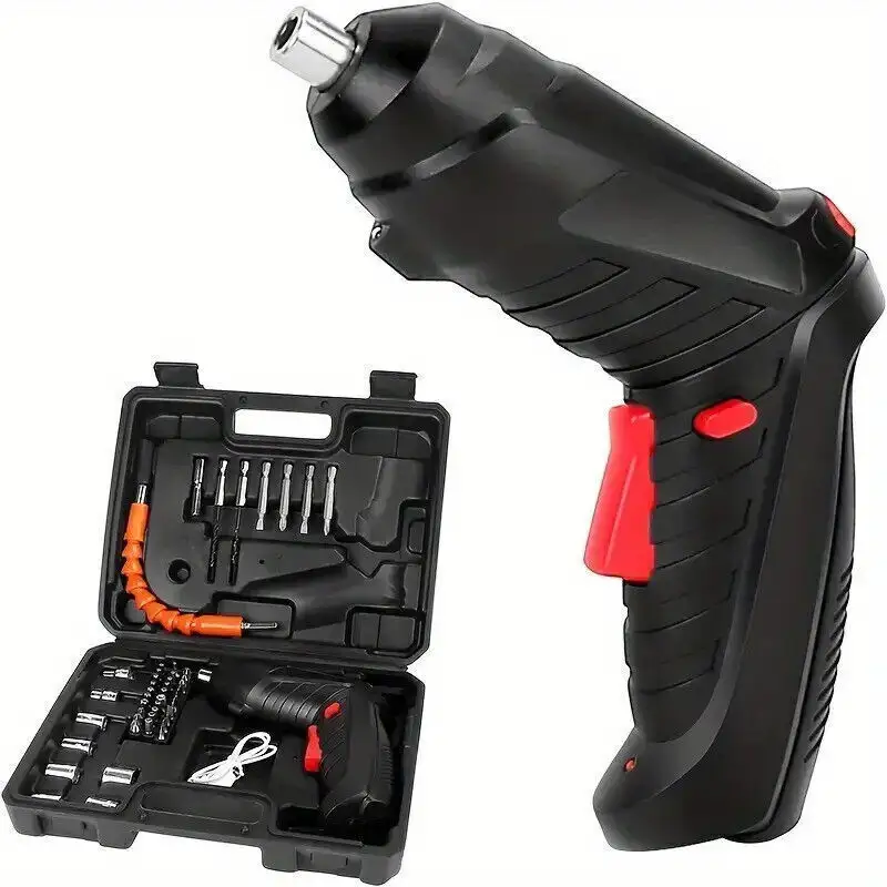 Electric Screwdriver Rechargeable Kit Cordless Drill Driver