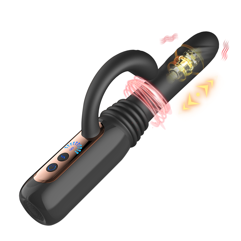 Rechargeable Telescopic Massage Device with 10 Speed & 7 Motion Modes