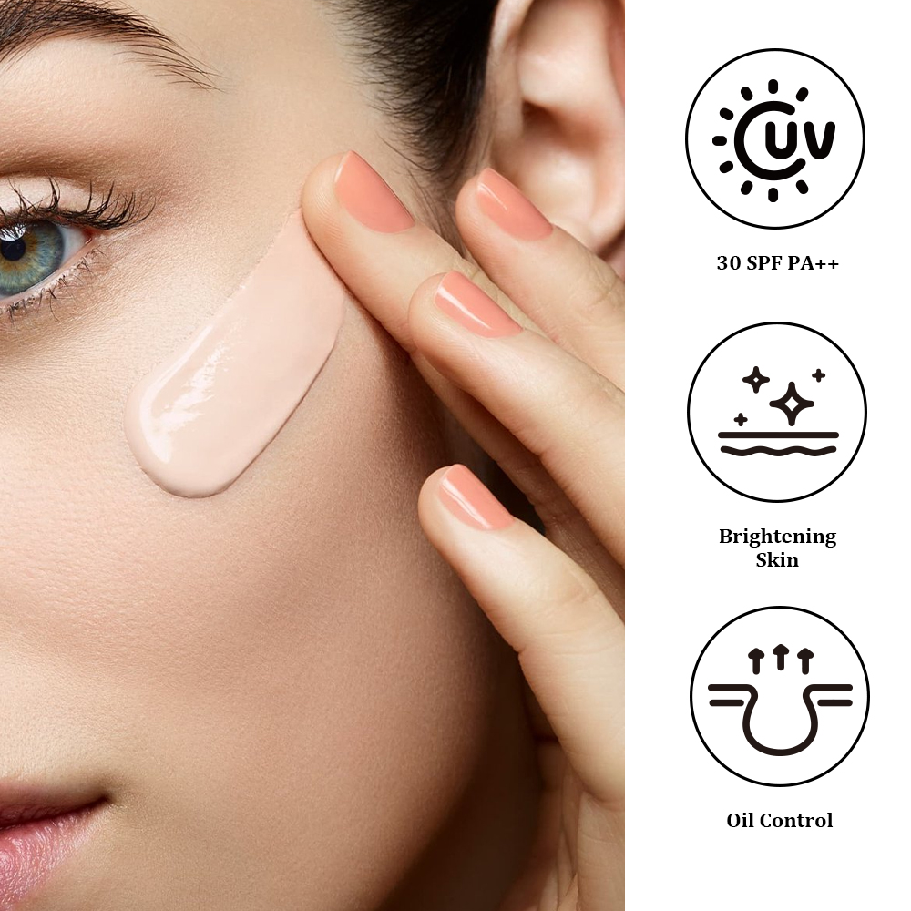 Hydrating Lightweight BB Cream, Long-wear Natural Fit Tinted Makeup Base, Non-cast White Sun Protection Primer, 30g — foto 6